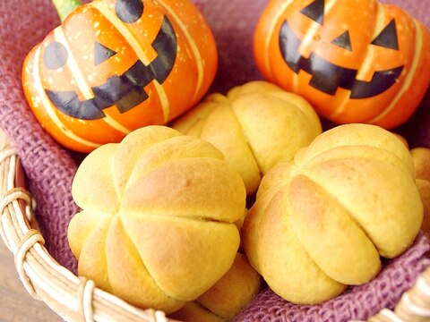 かぼちゃパウダーで簡単かぼちゃパン
